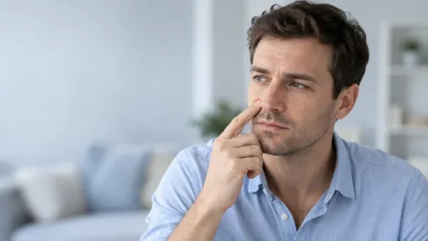 Симптомы искривления носовой перегородки